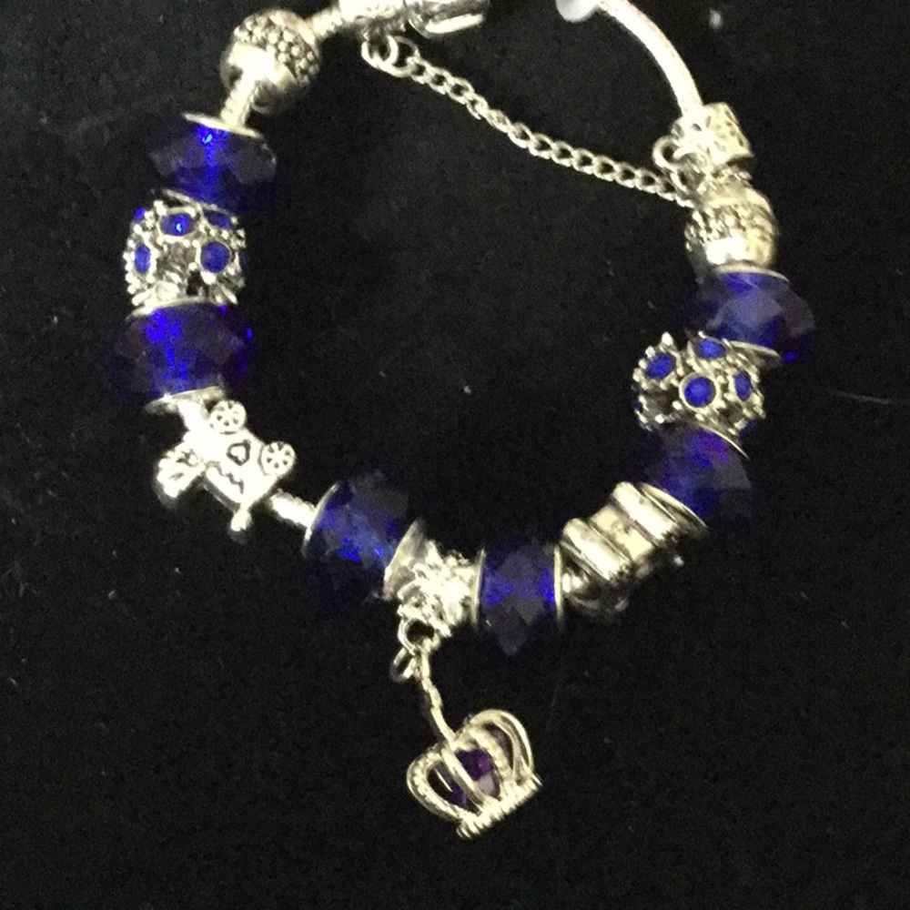 Sterling silver charm bracelet